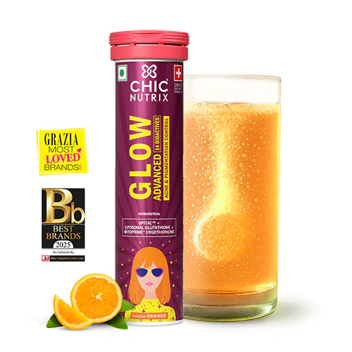 Chicnutrix Glow Advanced ā Liposomal Glutathione, Ergothioneine & Strong Antioxidant Formula for Uneven Skin Tone
