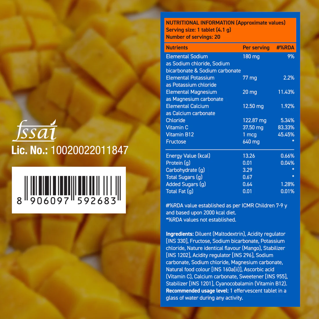 Reload - Low Sugar Instant Hydration Drink - Mango - Image 9