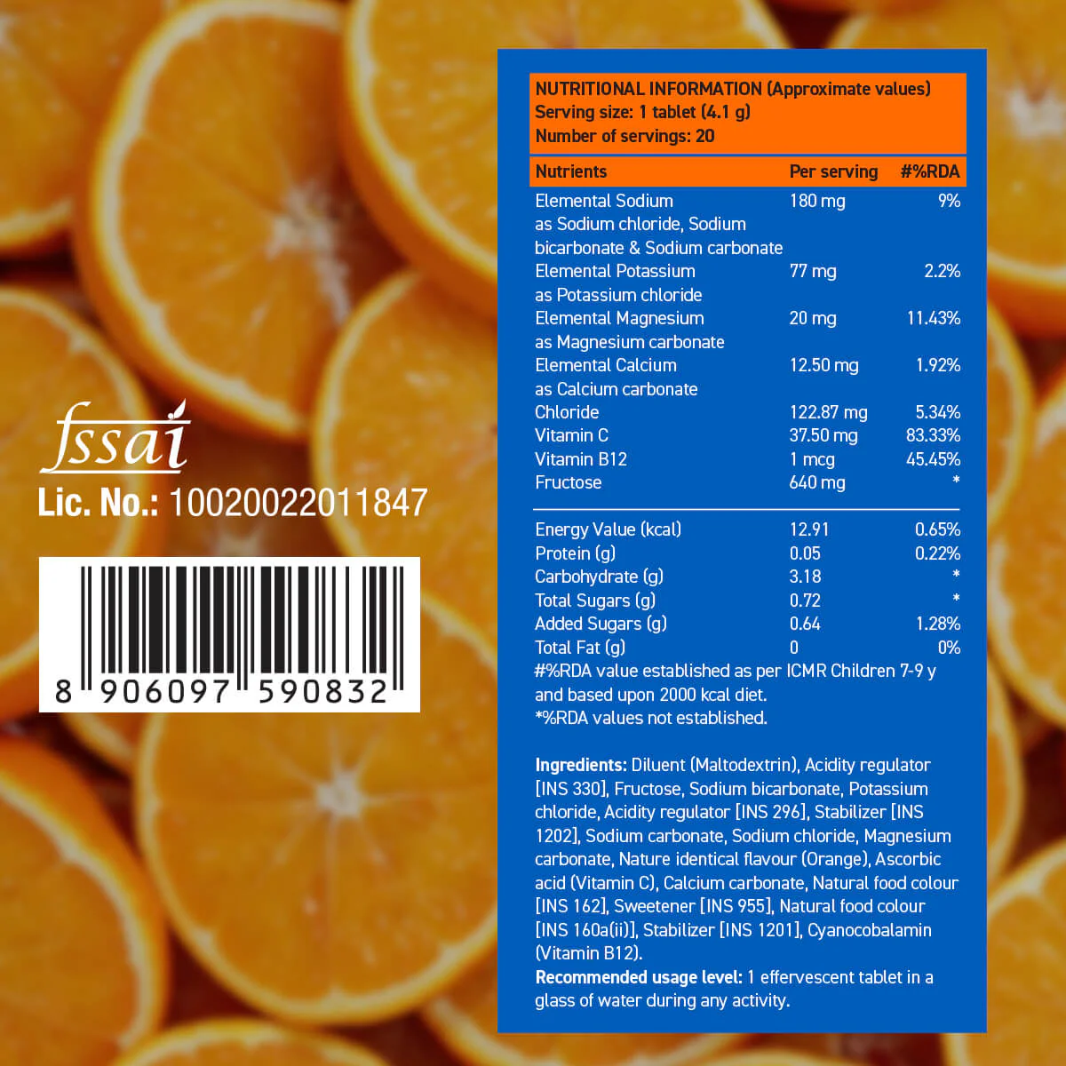 Reload - Low Sugar Instant Hydration Drink - Orange - Image 9